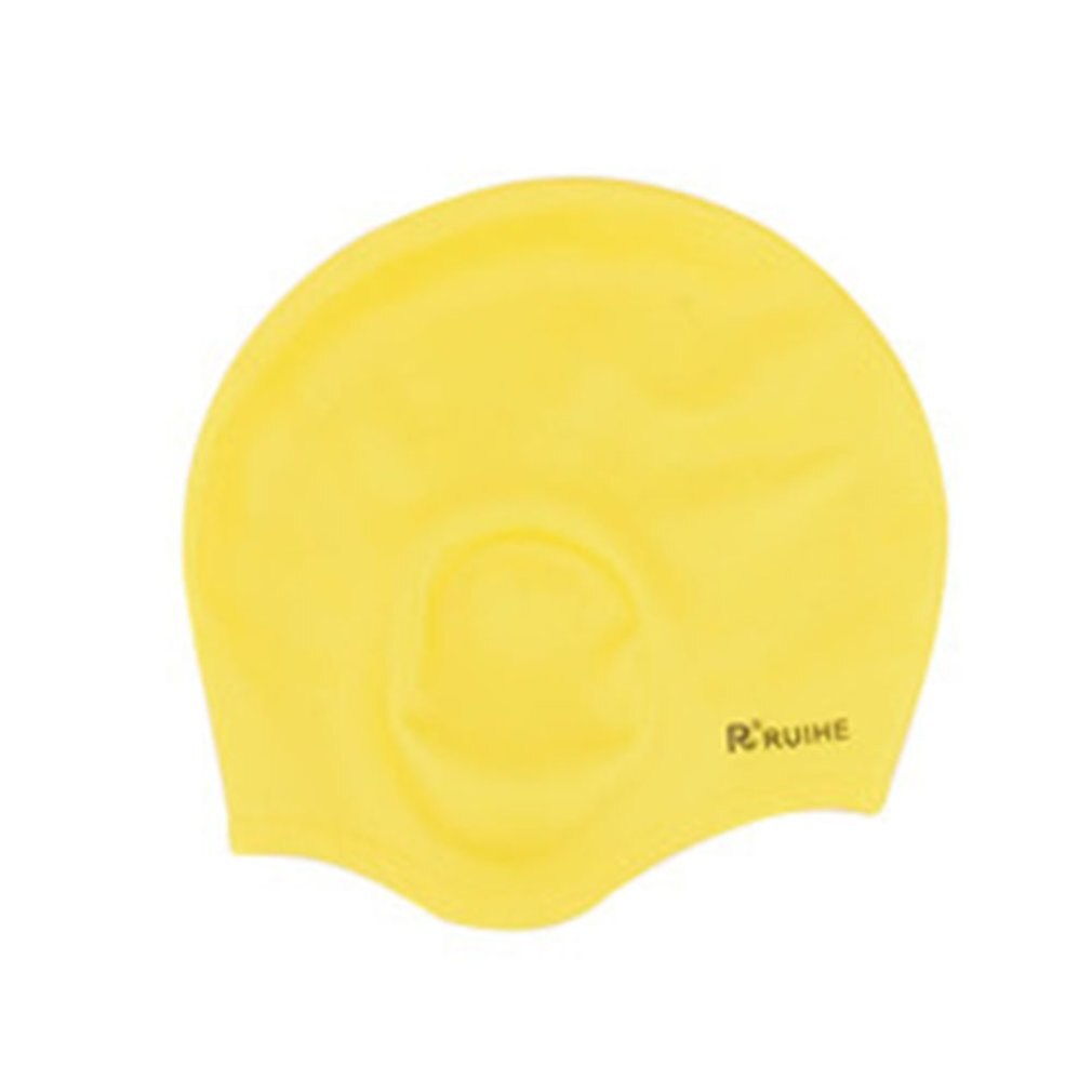 Men Women Swim Cap Swimming Pool Diving Cap Solid Color Swimming Cap Protect Ears Long Hair Sport Swimming Caps: 2