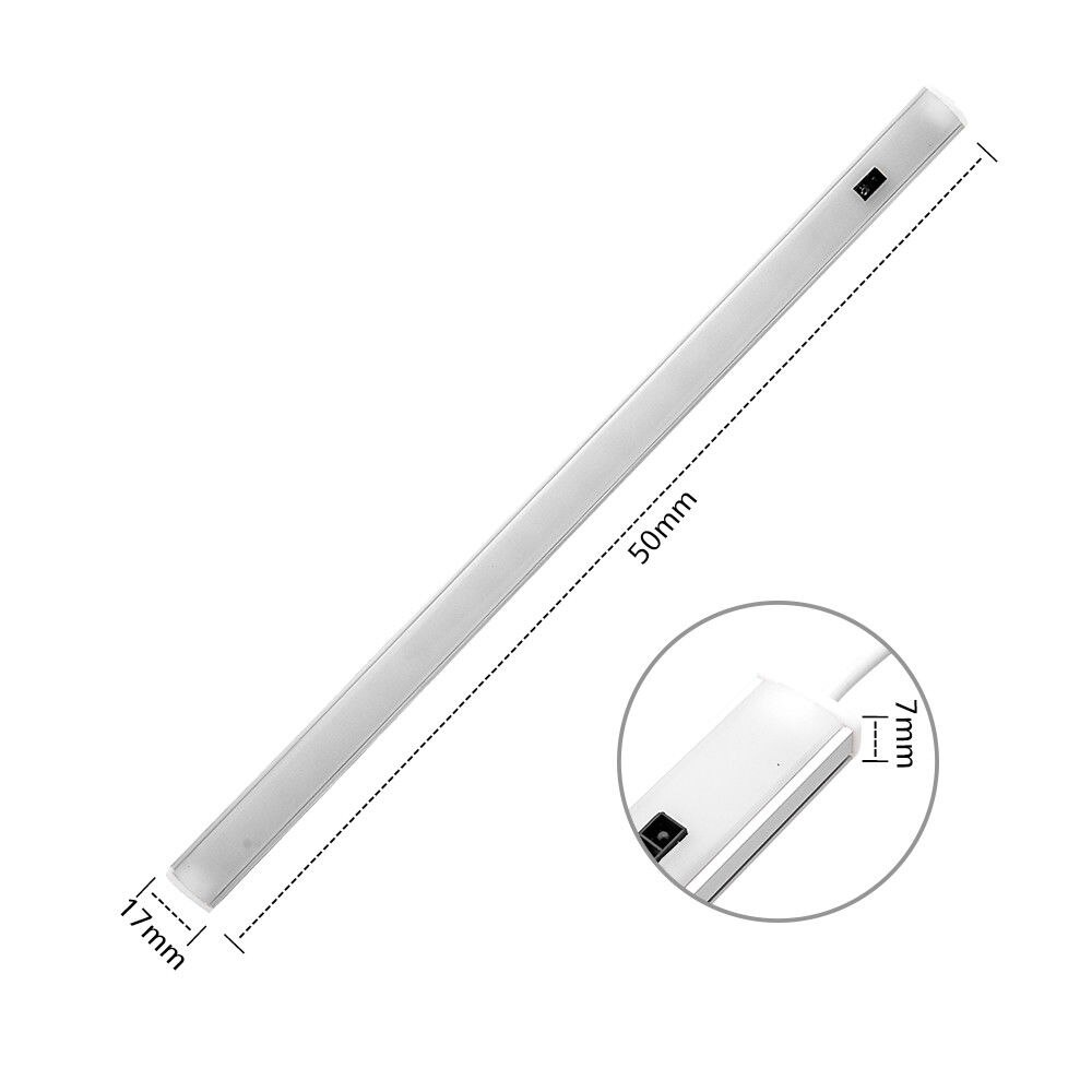 12V 50CM LED Strip Light Interior Lamp For Caravan Van Motorhome Cupboard White Light