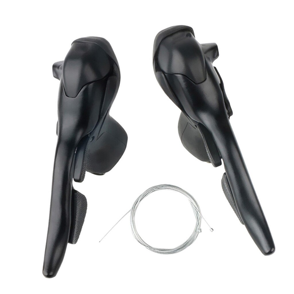 Palanca de cambios de bicicleta de carretera, doble freno, desviador, Grupo Compatible con Cables de cambio, velocidad 2x 7/3x7