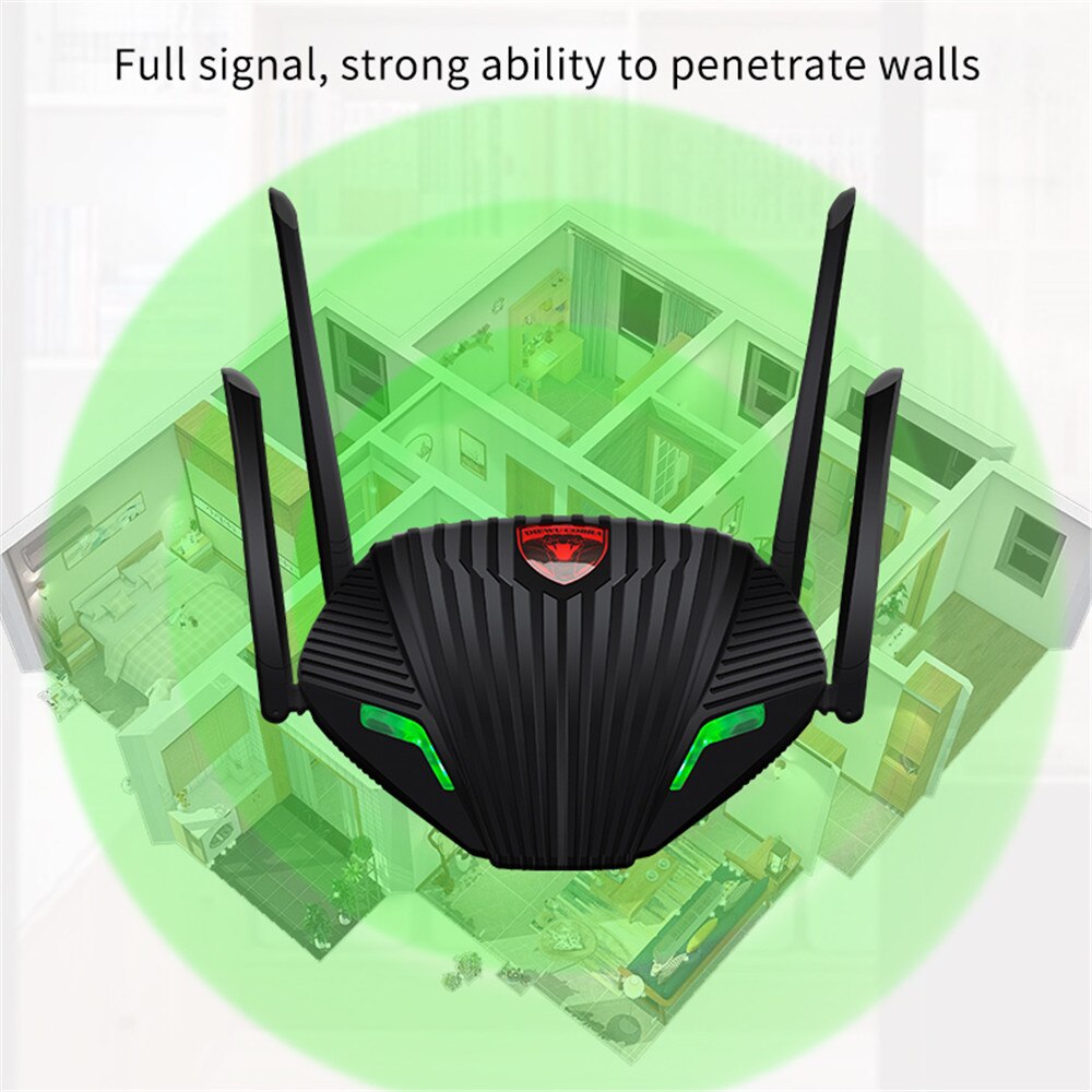 Kebidu 5Ghz AC1200 Draadloze Wifi Router Gigabit Dual Band Repeater Met 4 * 5dBi High Gain Antennes 1200Mbps IPv6 Bredere Dekking
