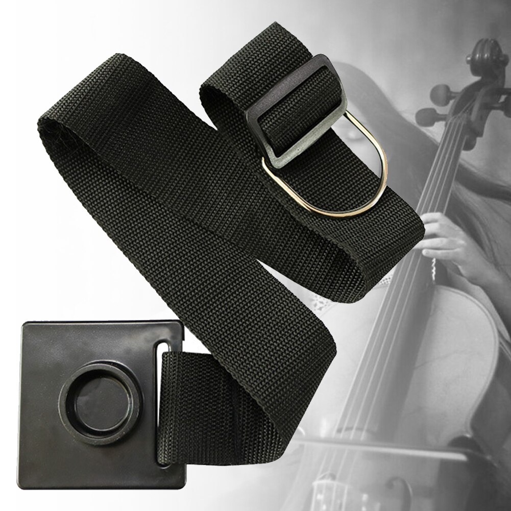 Protection Instrument de musique antidérapant anti-rayures violoncelle Endpin bouchon support de positionnement de remplacement réglable avec sangle