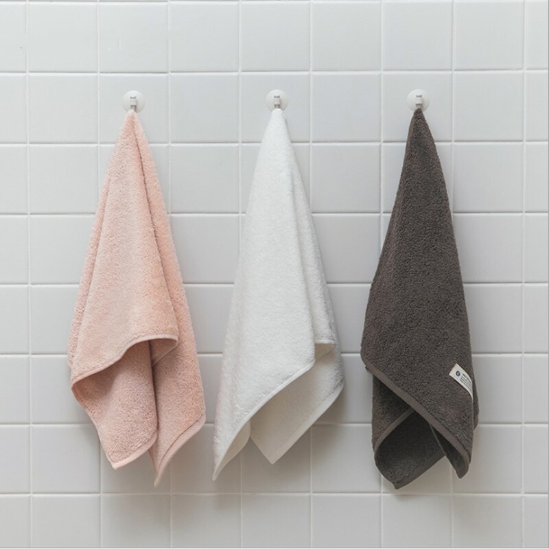 Serviette peignée 100% coton pour adulte, lavage du visage, simple et pur