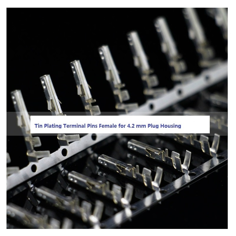 Lot De 100 Connecteurs Dupont Femelles - Pas De 2,54 Mm Pour Sertissage