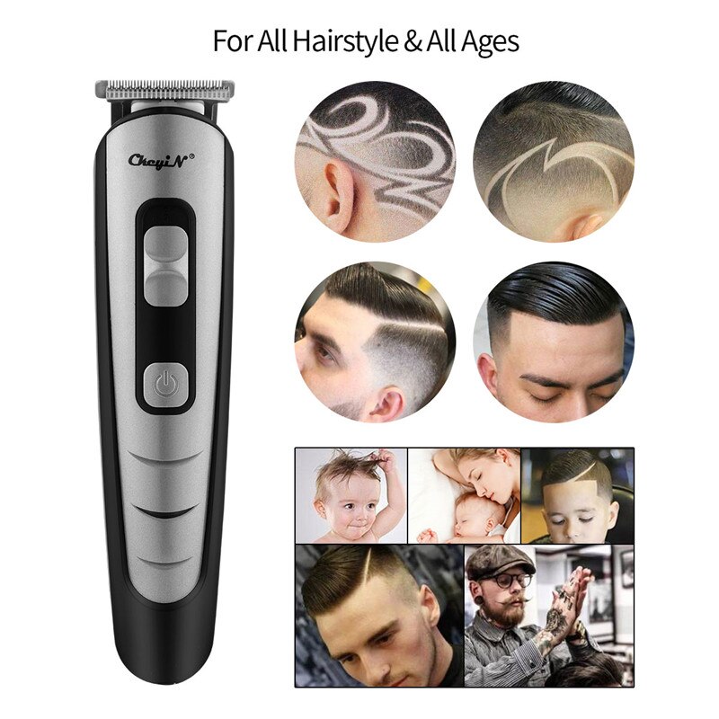 Genopladelig hårklipper frisør klipper klippemaskine skære maskine barberkniv trimmer klipper skægtrimmer til mænd 50