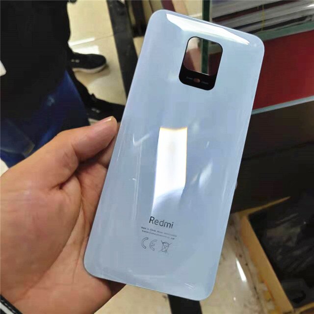 Back Glass For Xiaomi Redmi Note 9 Pro 9S (64MP) Battery Cover Rear Housing Door Panel Case: White