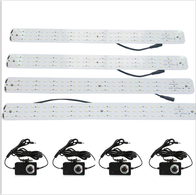 CY 1pcs/ 2pcs /4pcs magnet LED Light Boards with 1pcs /2pcs /4pcs Dimmable Power Adapter,96 LEDs each Boards for LED softbox