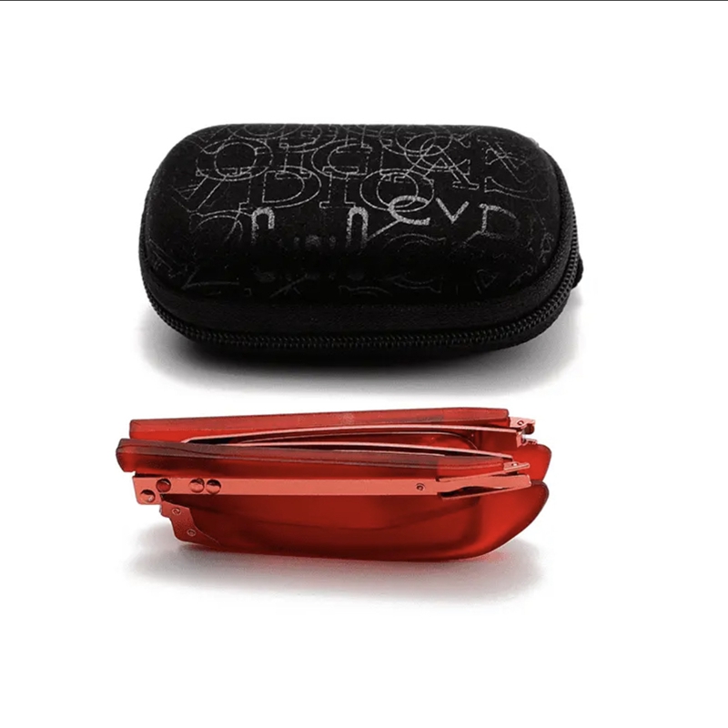 Foldable Reading Glasses 360 Degree Rotating Anti Blue Hd Reading Glasses Portable Lightweight For Middle-aged Elderly People: green / +400