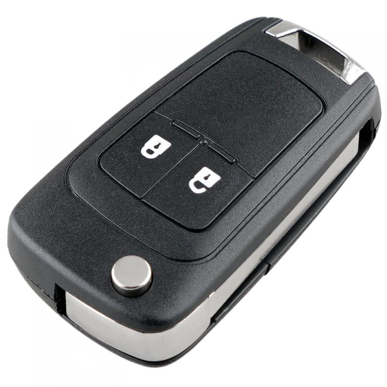 Funda de repuesto para mando a distancia de coche, carcasa plegable con 2 botones, para Opel, Vauxhall, Astra, Insignia, Vectra, Corsa, Zafira