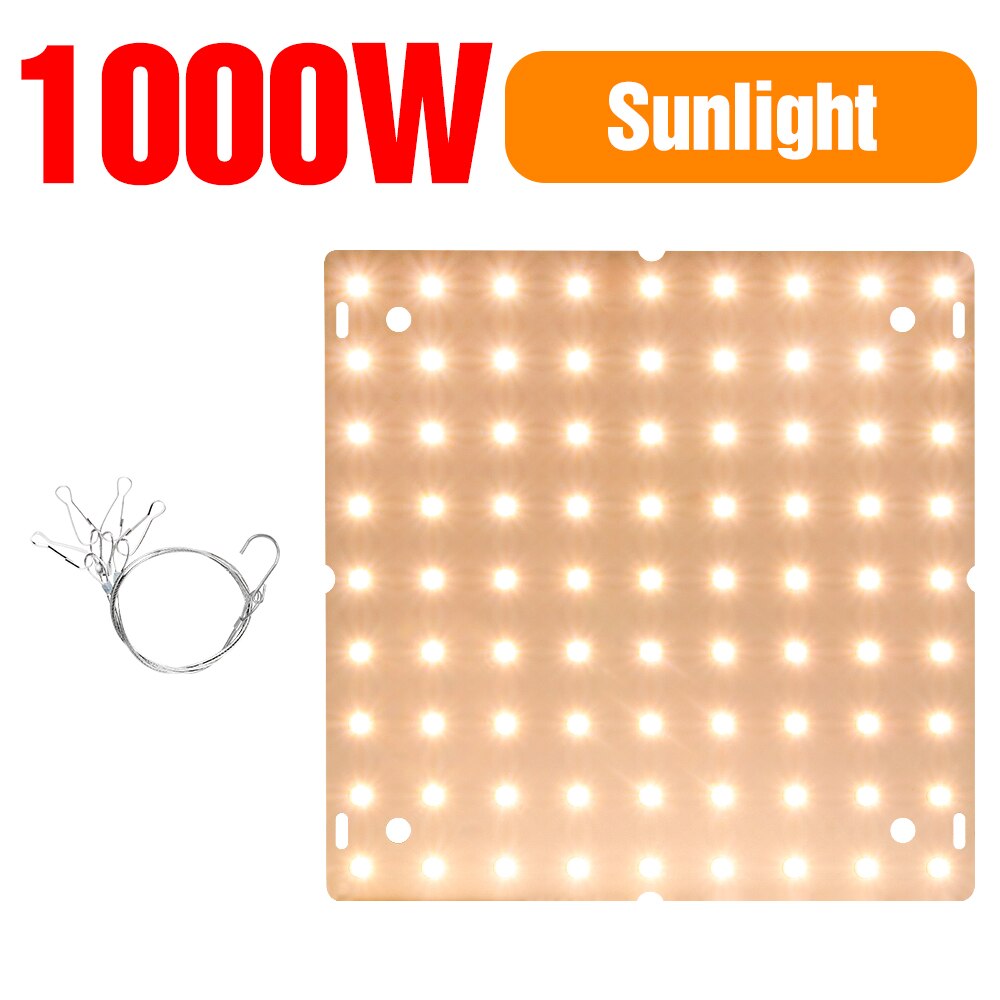 Led Grow Light Led Phytolamp Volledige Spectrum Lamp Plant Groei Hydrocultuur Planten Zaad Bloem Grow Box 1000W 2000W quantum Board: C-1000W-Sunlight / US Plug