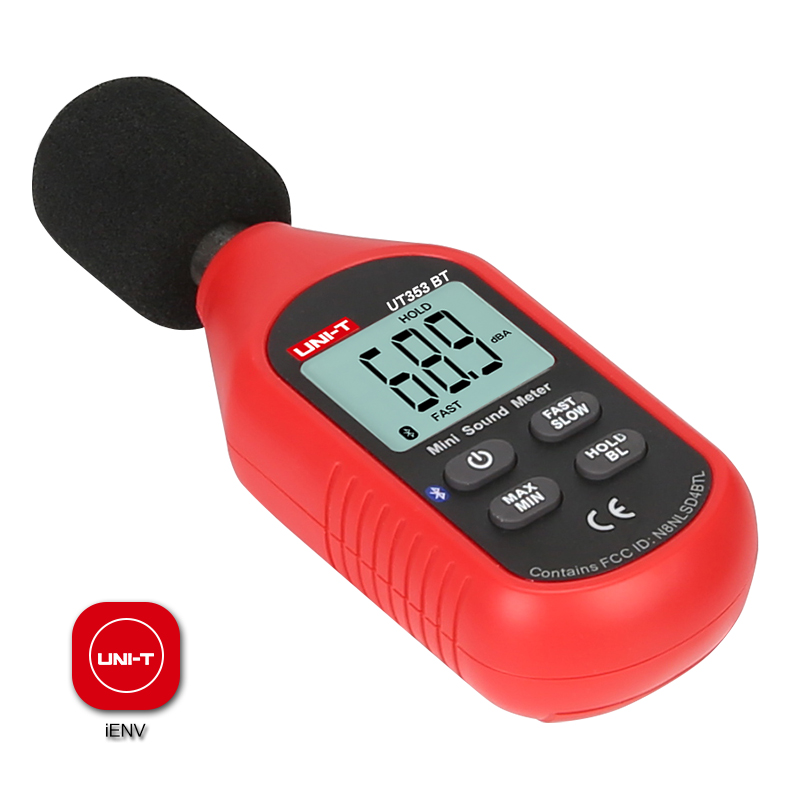 Uni-t  ut353bt mini lydmåler/bluetooth kommunikasjon; desibel/støytester/støymåler/lydnivåmåler