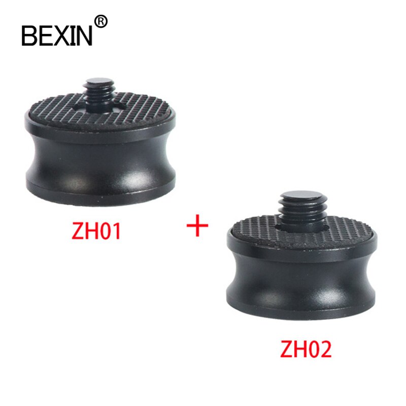 BEXIN ZH01/02 aluminium camera conversie schroef adapter quick release schroef mount voor camera tripod ball head monopod: ZH01 and ZH02