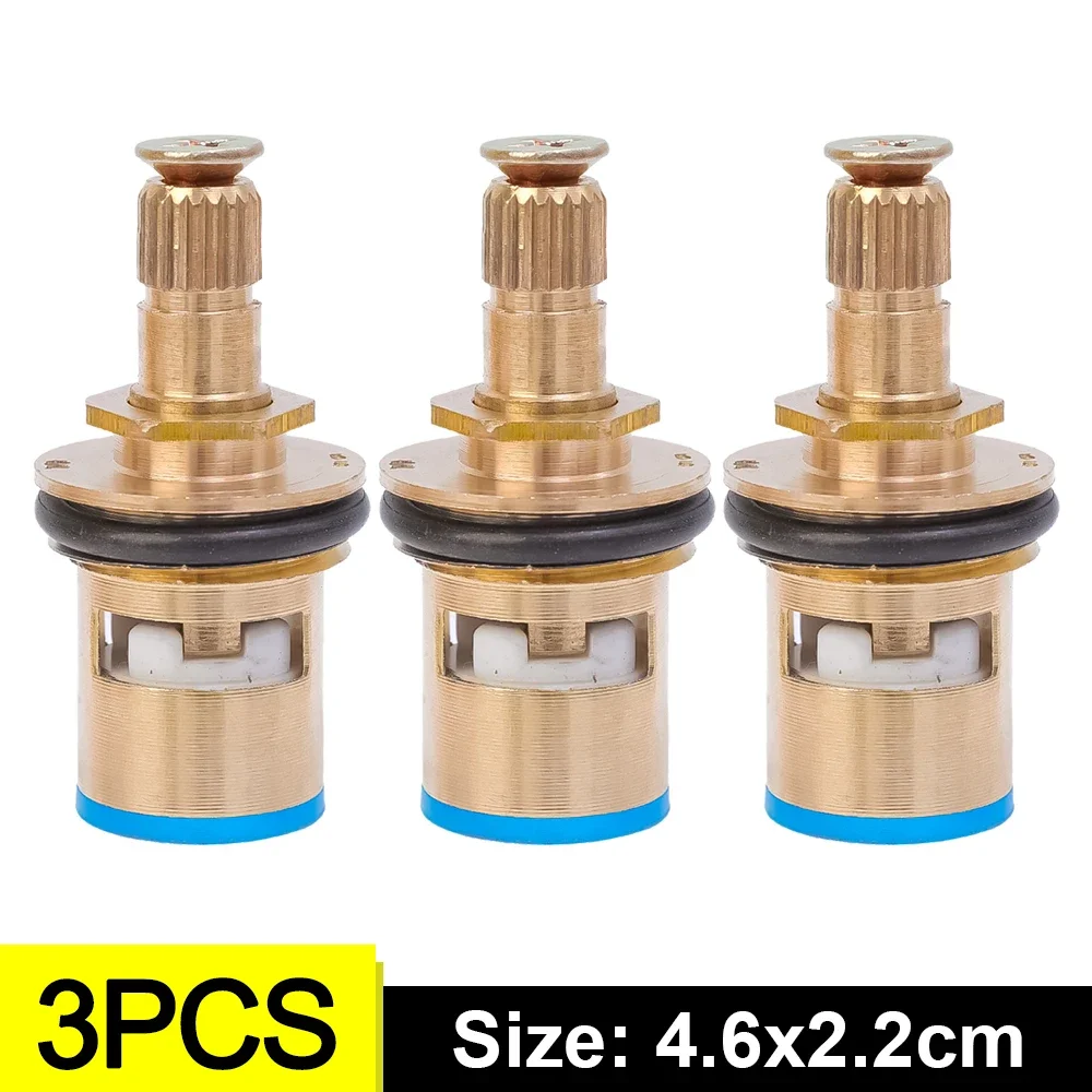 10/1pcs Faucet Valves Replacement Universal Tap Valve Brass Cartridge Faucet Inner Valve For Household Bathroom Kitchen Supplies: Red