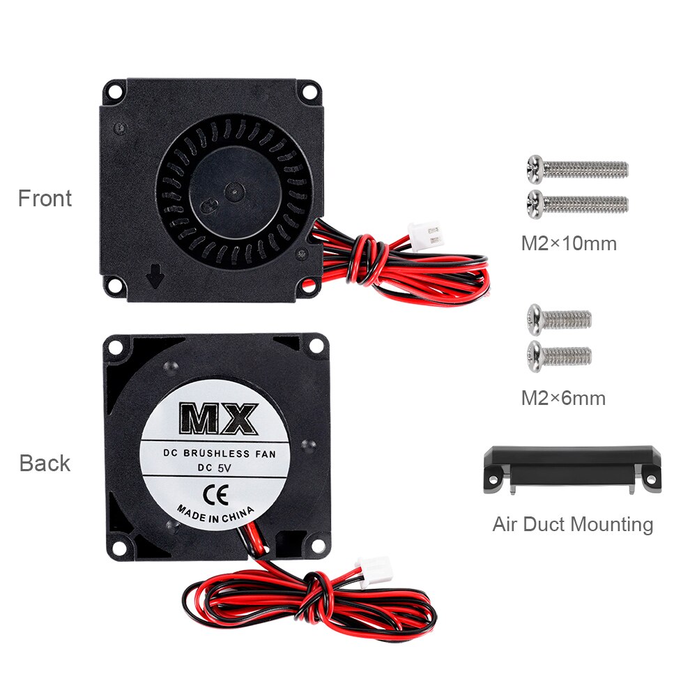 Kingroon dc 5v 12v 24v turbo-radialfläktar 3d skr... – Vicedeal