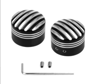 1 Pair Motorcycle Front Axle Nut Cover Cap Bolt For Harley Dyna Fat Bob Touring Electra Glide Road Glide Sportster Iron 883 1200: E