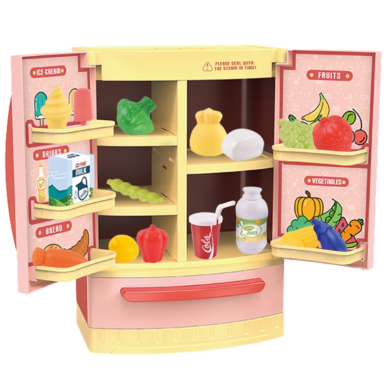 Bambini Giochi Di Imitazione Casa del Giocattolo di Simulazione Frigorifero Lavatrice Macchina Fornello di Riso Cucina Giocattolo Mini Regalo del Giocattolo Per i bambini Le Ragazze