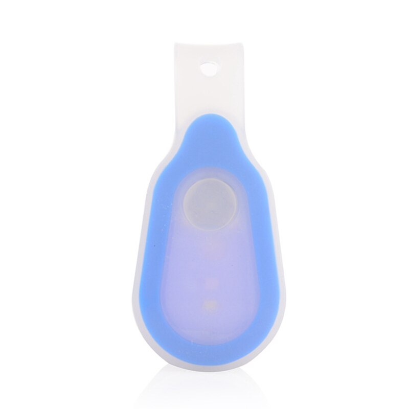 Ad-mini led silikon klipslampe 3 moduser kjørelys vanntett overlevelseslommelykt for nattsykling kjører blå
