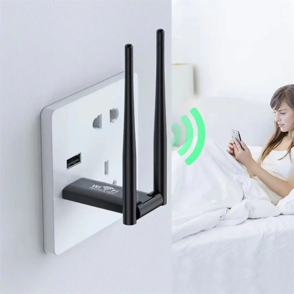 2.4G 300Mbps Wifi Wireless Booster Amplifier Portable USB Repeater Extender Router WiFi Signal Long Range Wi-Fi Repeater Acces