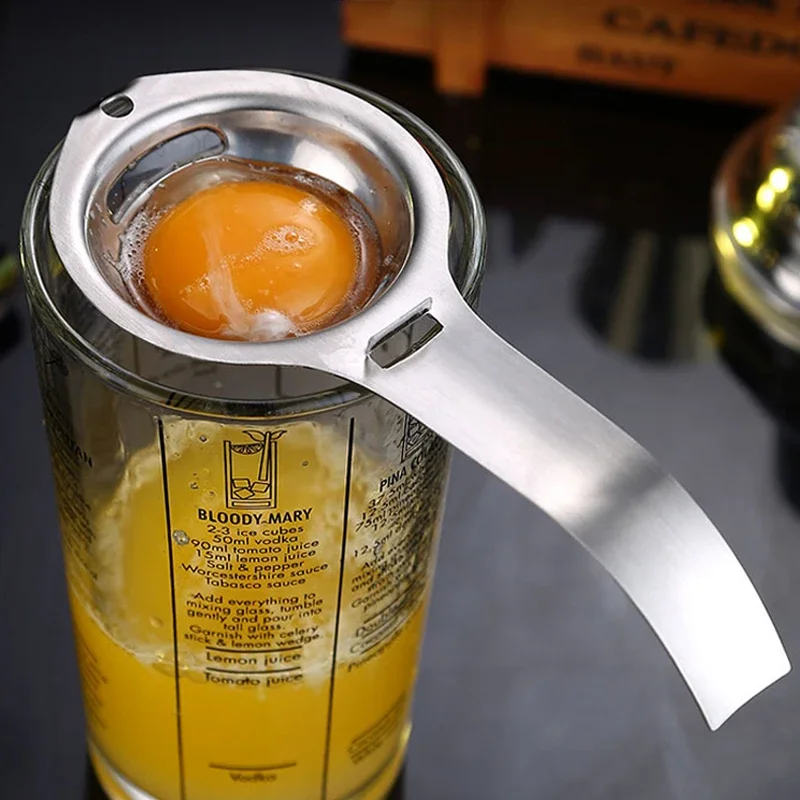 Eierscheider Eigeelafscheider Divider Roestvrij staal Eiwit Dooierfilter Zeef Bakken Kookgerei Keukenaccessoires