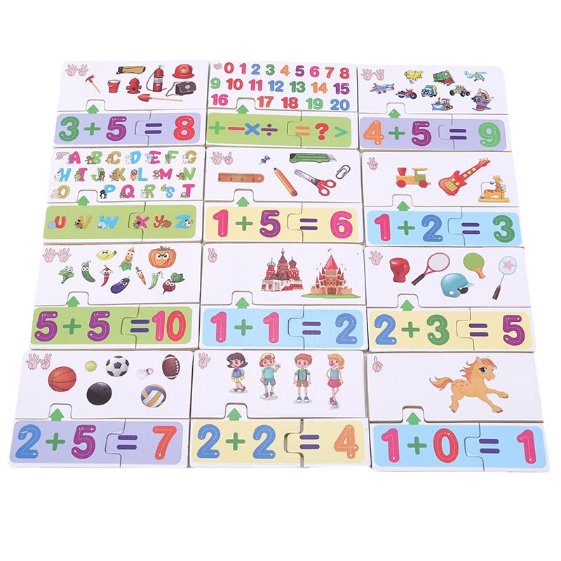 Children Learning Education Colorful Puzzles Literacy Cognition Cultivate Cards Puzzle Kids Educational Toys For Baby