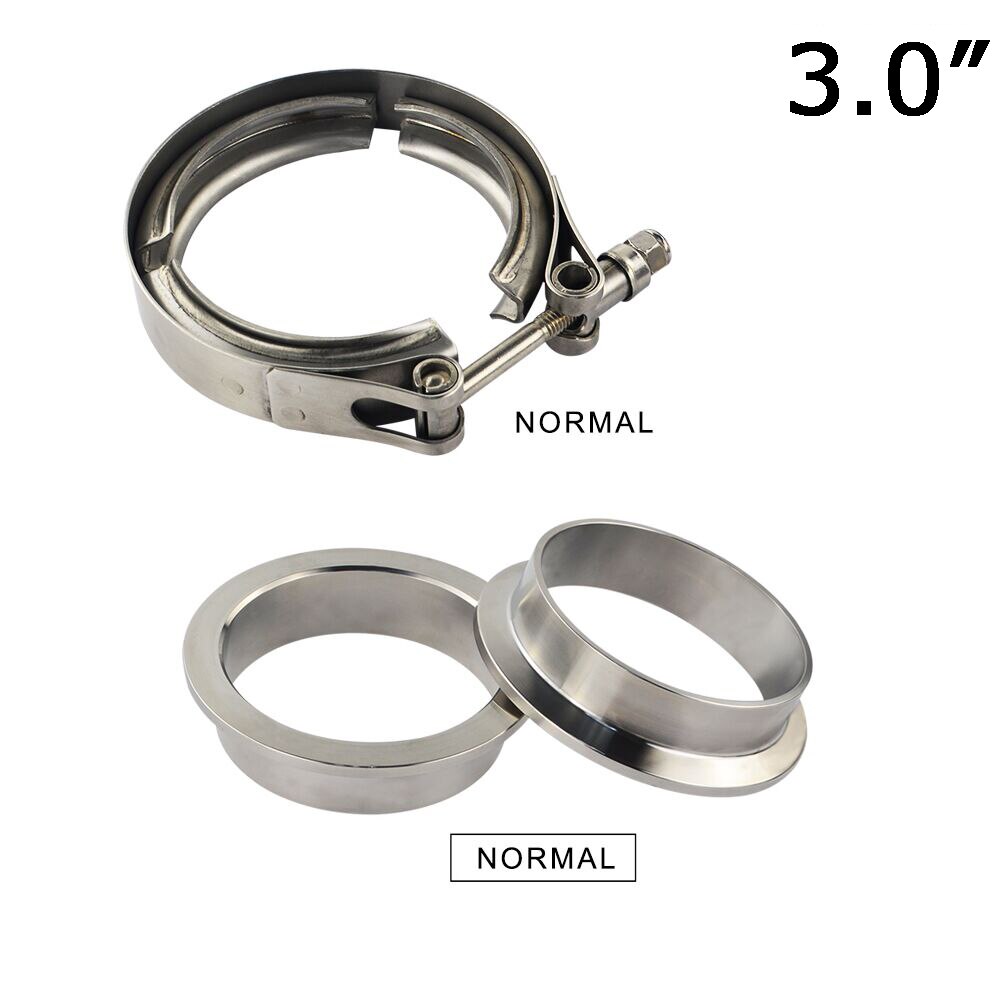 2 &quot;2.5&quot; 3 &quot;3.5&quot; 4 &quot;Rvs Auto V-Band Mannelijke Vrouwelijke Uitlaat Flens vband Klemmen V Band Klem Kit 1.5 2.5 3 Inch Clip: VCN3 VFN3