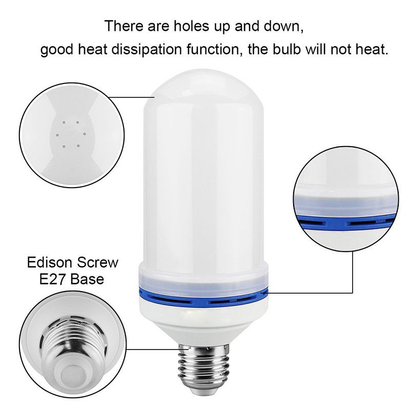 Neue LED Flamme Wirkung Feuer Glühbirne E26 E27 Flackern Flamme Lampe Simulierte Heimat Dekor Neon- Lampen Romantische Atmosphäbetreffend