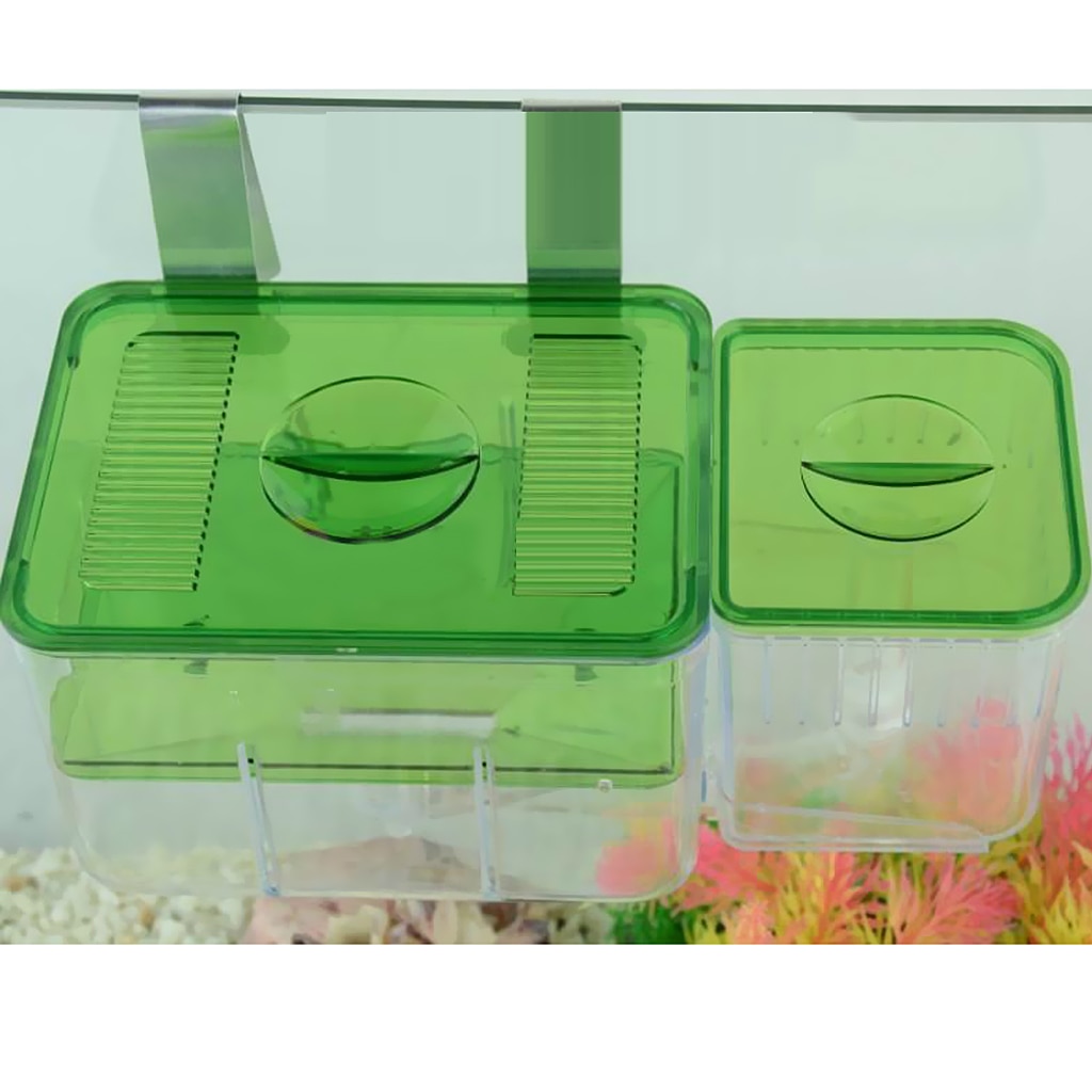 Clear Fish Breeding Box Aquarium Breeder Box Auto Circulating Hatching