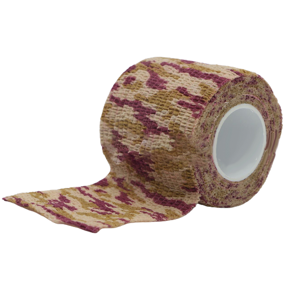 Handwerkzeug Camo Form Wiederverwendbare selbstklebende Camo Jagdgewehr bieten Isolierung Stoffband Wrap Polyester Tarnung Ausrüstung: Lila