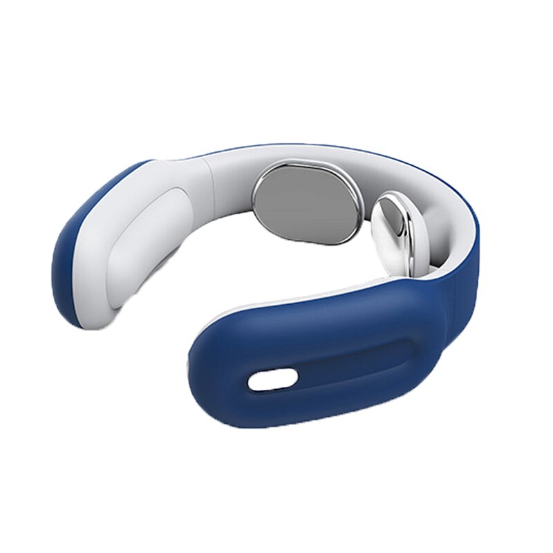 Massageador elétrico cervical para relaxamento, terapia de aquecimento, pulso de fisioterapia pgg, ombro e pescoço, dispositivo de massagem, cuidados de saúde: Blue