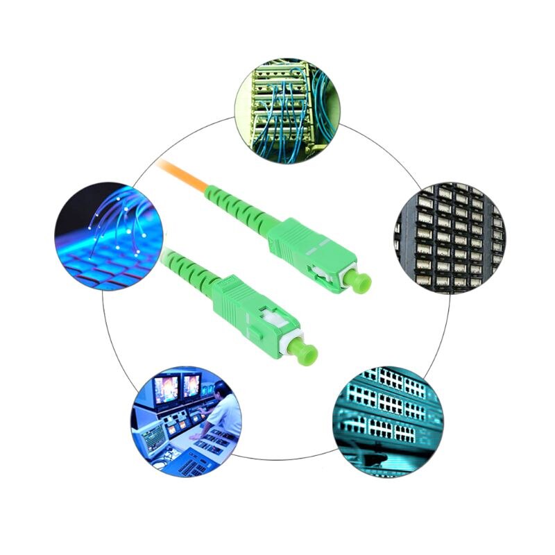 1 Pc Fiber Optic Extension Cable, SC/APC-SC/APC-SM 3mm Fiber Optic Jumper Cable Single Mode Extension Patch Cord