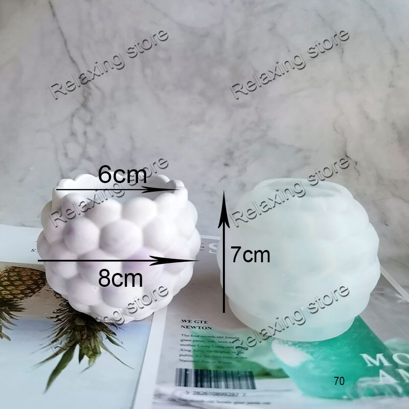 Round Flower Pot Concrete Planter Molds Square Cement Vase Silicone Mold Plaster Candle Cup Container Epoxy Resin Mould: C