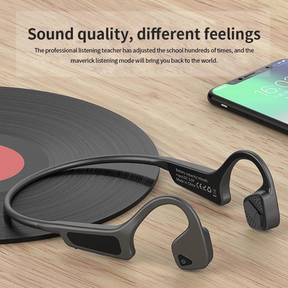 G18 Drahtlose Bluetooth Kopfhörer 5,0 Knochen Leitung Kopfhörer draussen Sport Headset mit Mikrofon Freisprecheinrichtung Kopfhörer