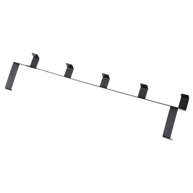 Over The Door Home Bathroom Organizer Rack Clothes Coat Hat Towel Hanger Good load-bearing wrought iron material