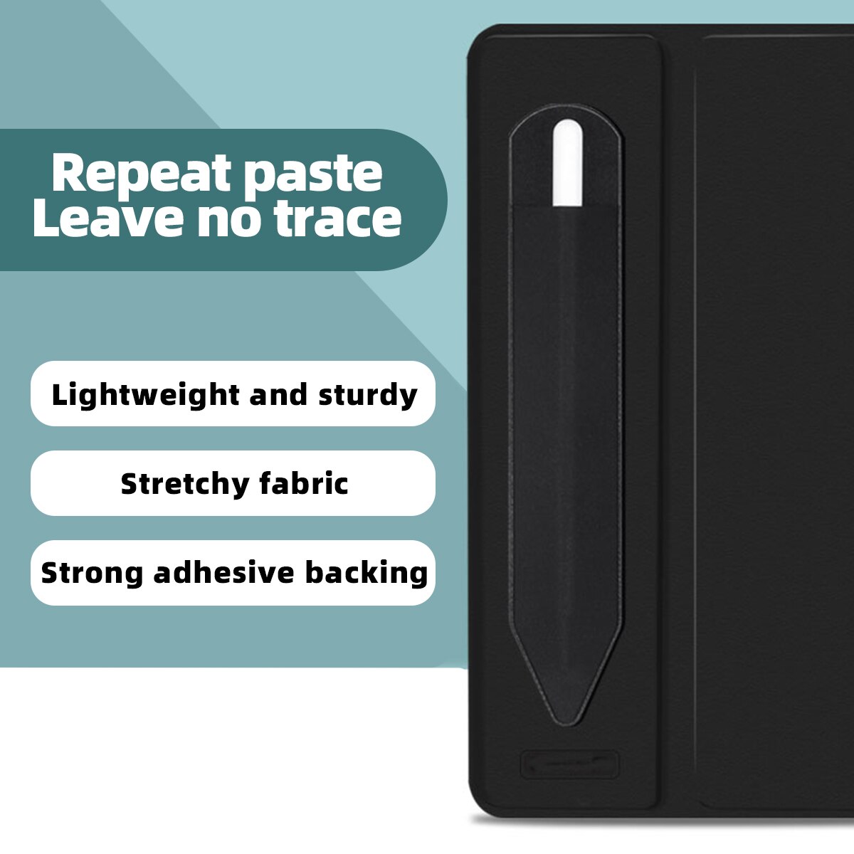 FONKEN Stylus Pen Holder Case for Ipad Android Tablet Active Pen Protect Bag Adhesive Pen Sleeve for Apple Pencil Storage Case