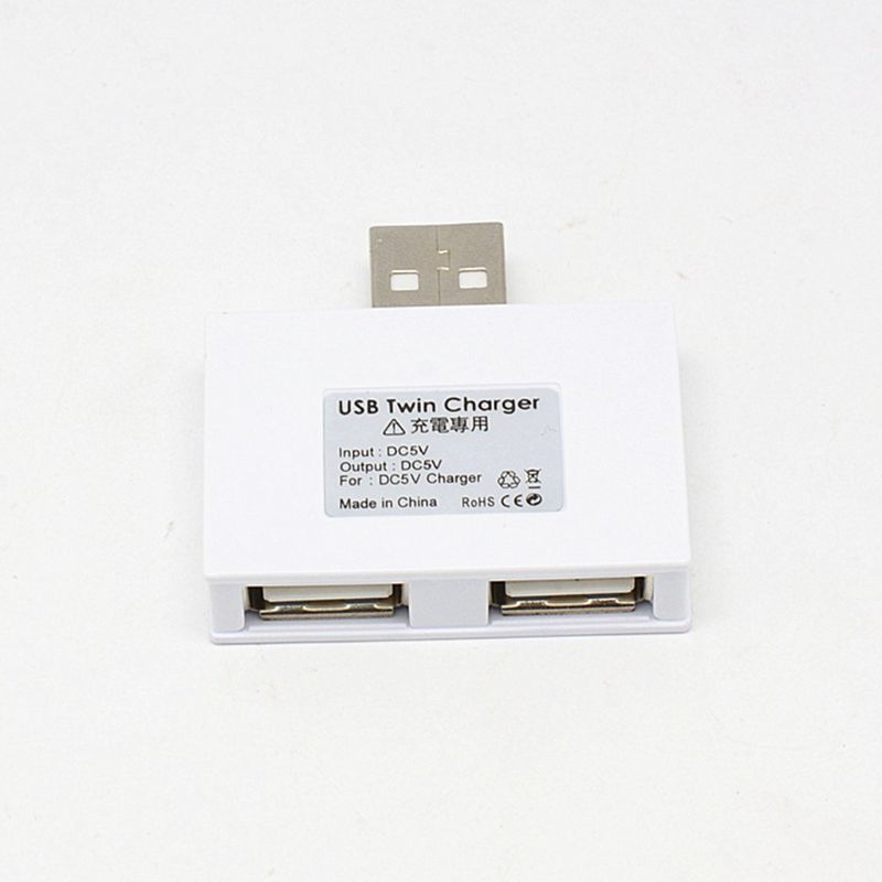 USB 2.0 Male Naar Twin Dual 2 Port USB Splitter Hub Adapter Converter Opladen USB Draad Plug voor Laptop PC Duurzaam