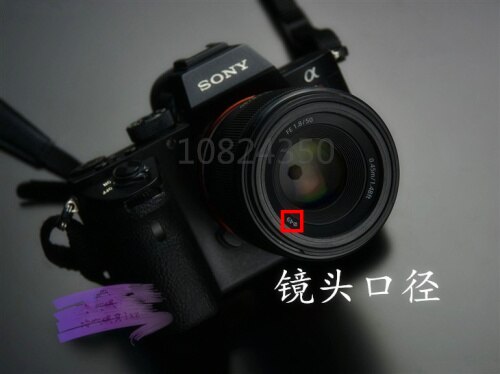 2in1 1 set 49mm Metalen Standaard Zonnekap 58mm Lensdop voor Sony 35/f1.855/1.8 50mm/1.8 standaard focus lens metalen hood