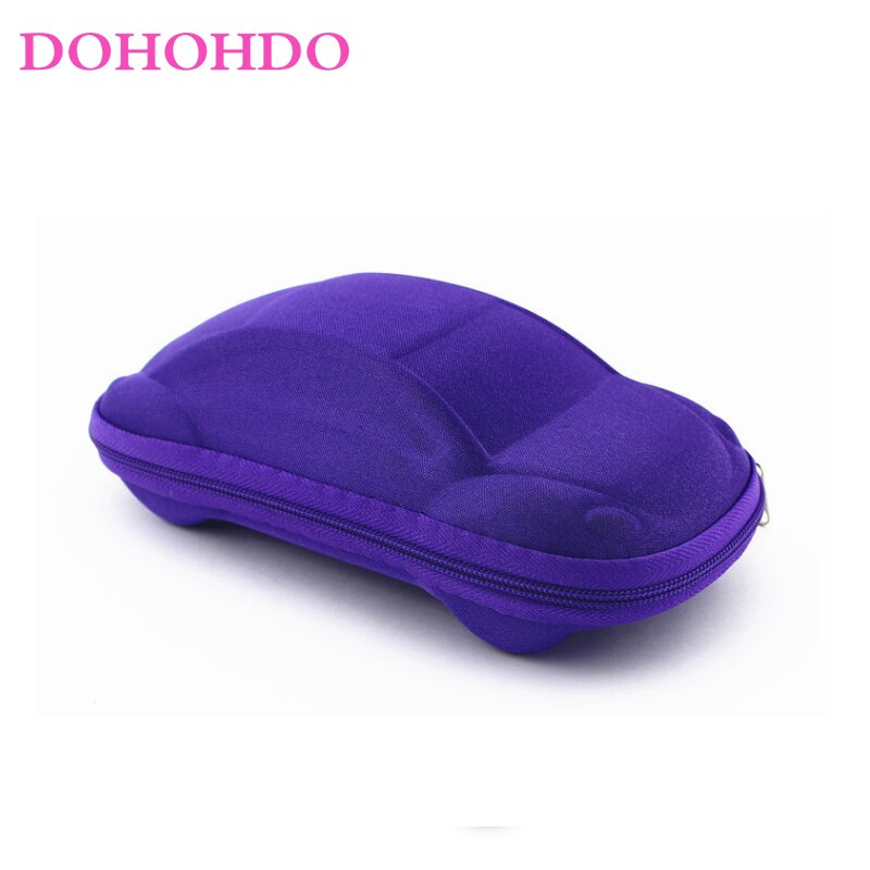 DOHOHDO 2022 Flexible Kids Eyeglasses Frame Glasses For Child Boys Girls Degree Myopia Optical Frames With Lanyard Square: purple case