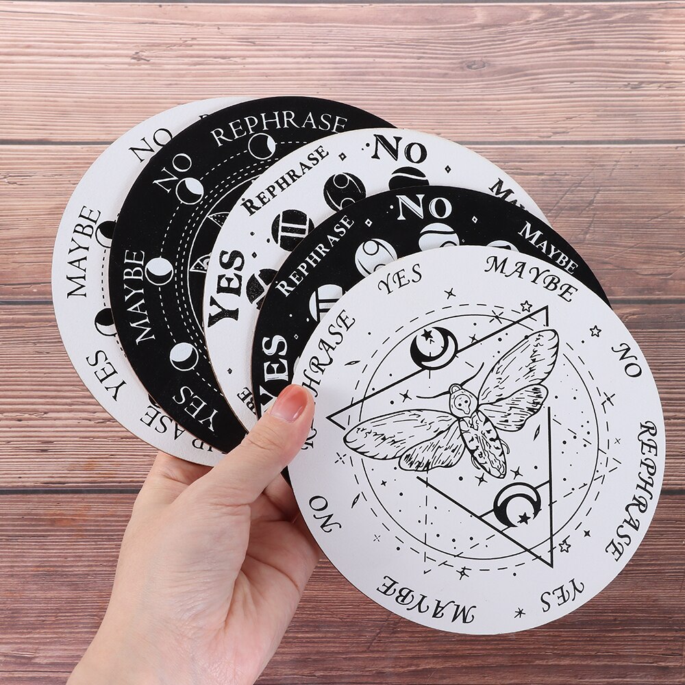 1Pc Slice Houten Slinger Board Met Sterren Zon Maan Voor Waarzeggerij Bericht Carven Decoratie Wall Art Home Decoration