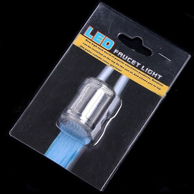 Grifo de ducha LED brillante, potencia hidroeléctrica de Color RGB, cabezal de ducha colorido romántico, múltiples modos seleccionables AA