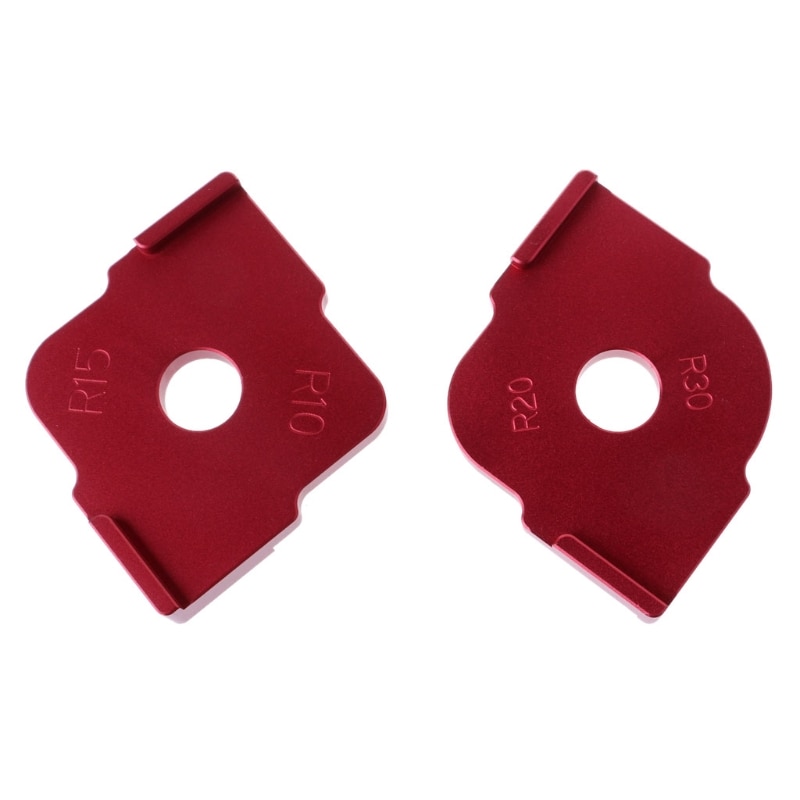 2 Pcs Wood Panel Radius Quick-Jig Router Table Bits Jig Corner Templates Kit