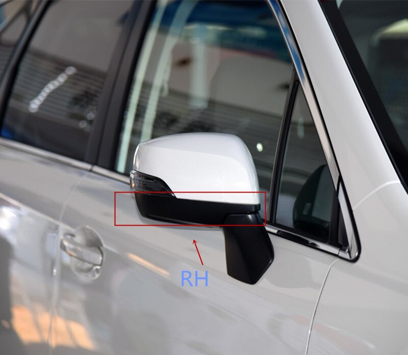 Zijspiegel Covers Voor Fit 2008-2013 Auto Exterieur Achteruitkijkspiegel Cover Zijspiegels Behuizing Shell Met Lamp Type Deur Spiegel Cover Caps (Kleur : 1pcs taffeta white L