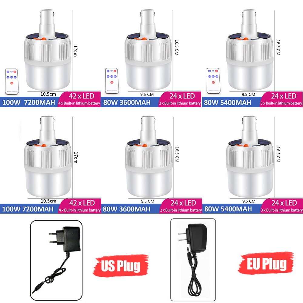 100W Camping Laterne Solar-LED Camping Licht Mini Tragbare Laterne Zelt Camping Lampe DC/Solar Wiederaufladbare Notfall Licht