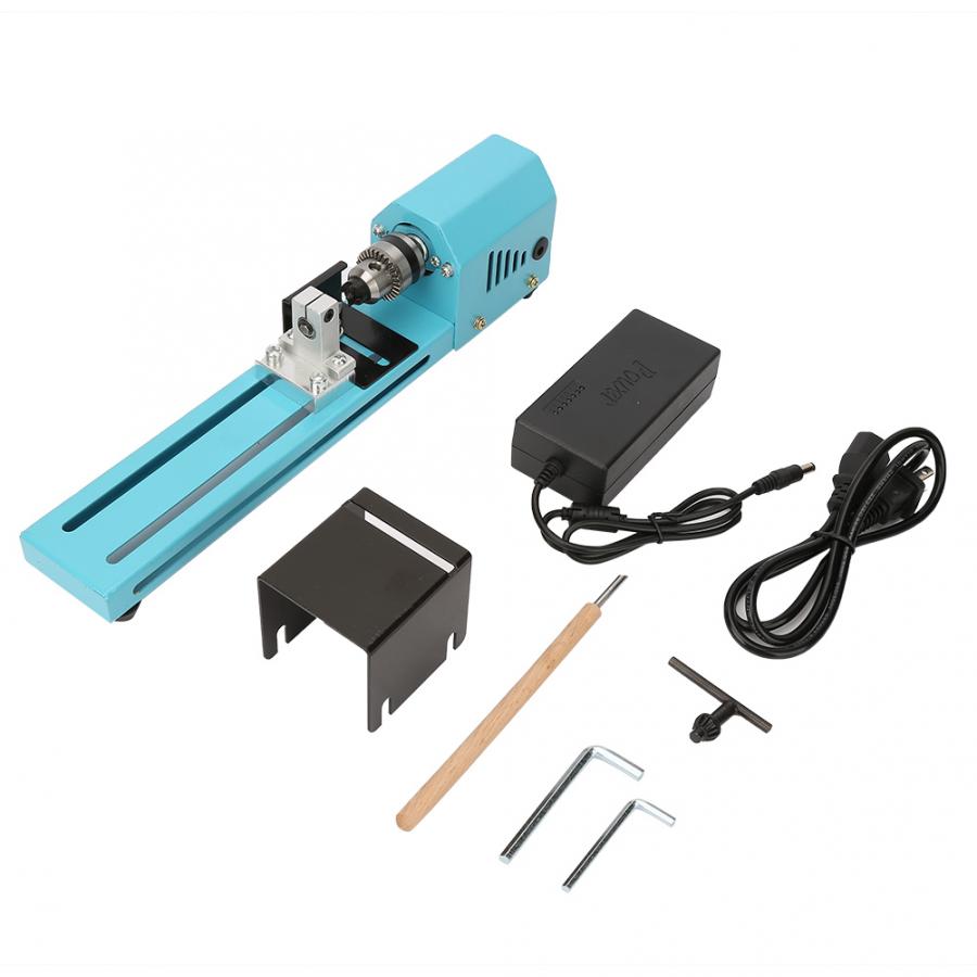 Miniature Electric Punching Grinding Machine DIY Wood Lathe Machine Woodworking Punching Machine 220V