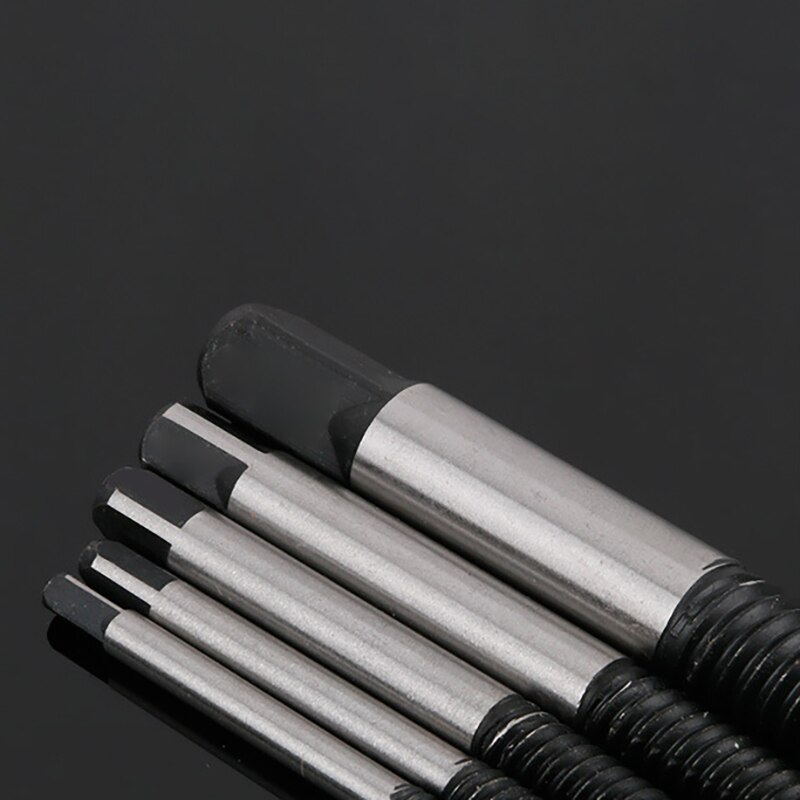 Box 6pcs Broken Screwdriver Extractor Set Fine Tooth Screw Remover Faucet Triangle Valve Breaking Wire Remover Special Tool