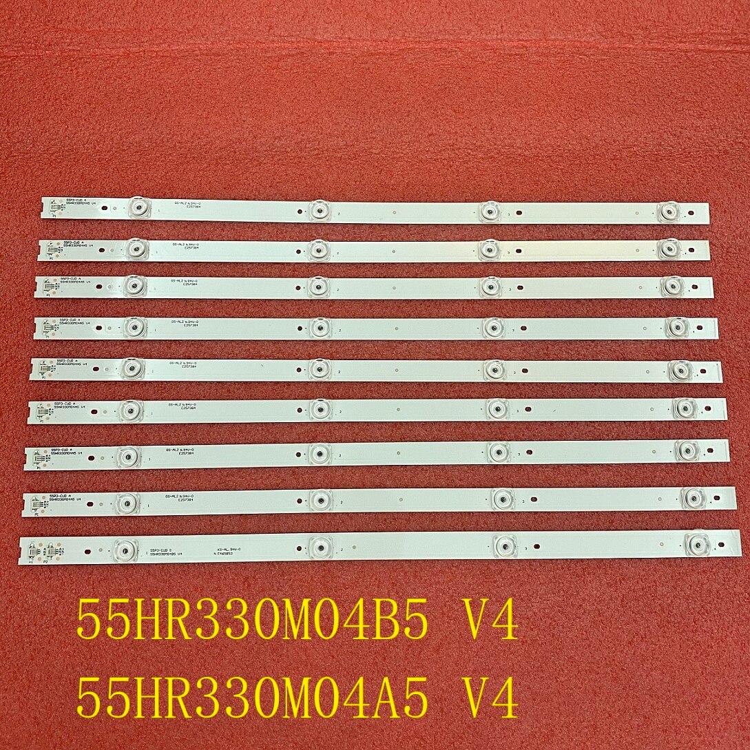 9pcs/set LED backlight strip for Thomson 55UC6596 55uc6006s tmt_55p3_8x4+1x4_3030C_d6t-2d1_L_4S1P