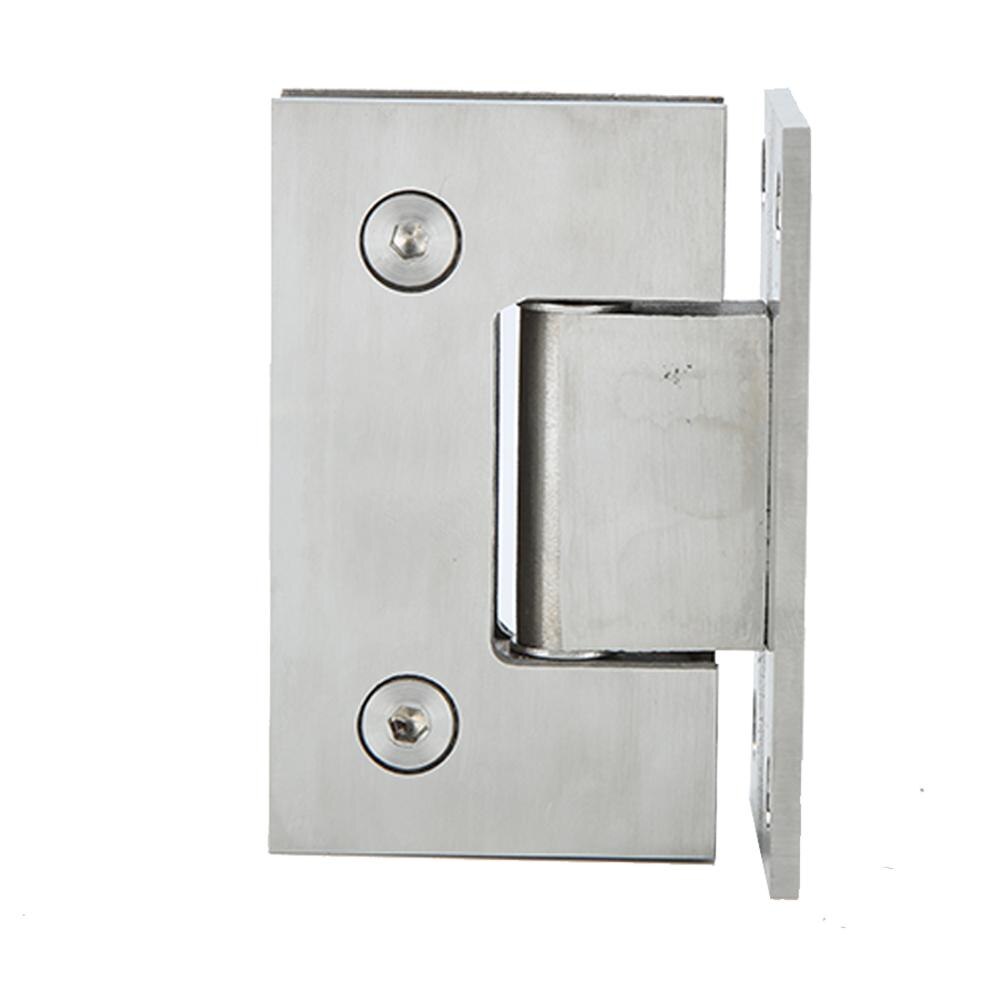 90 Degree Shower Door Hinge Stainless Steel Glass Clamp Wall Bracket For 8-12mm Thick Glass Door Bathroom Hardware Accessories