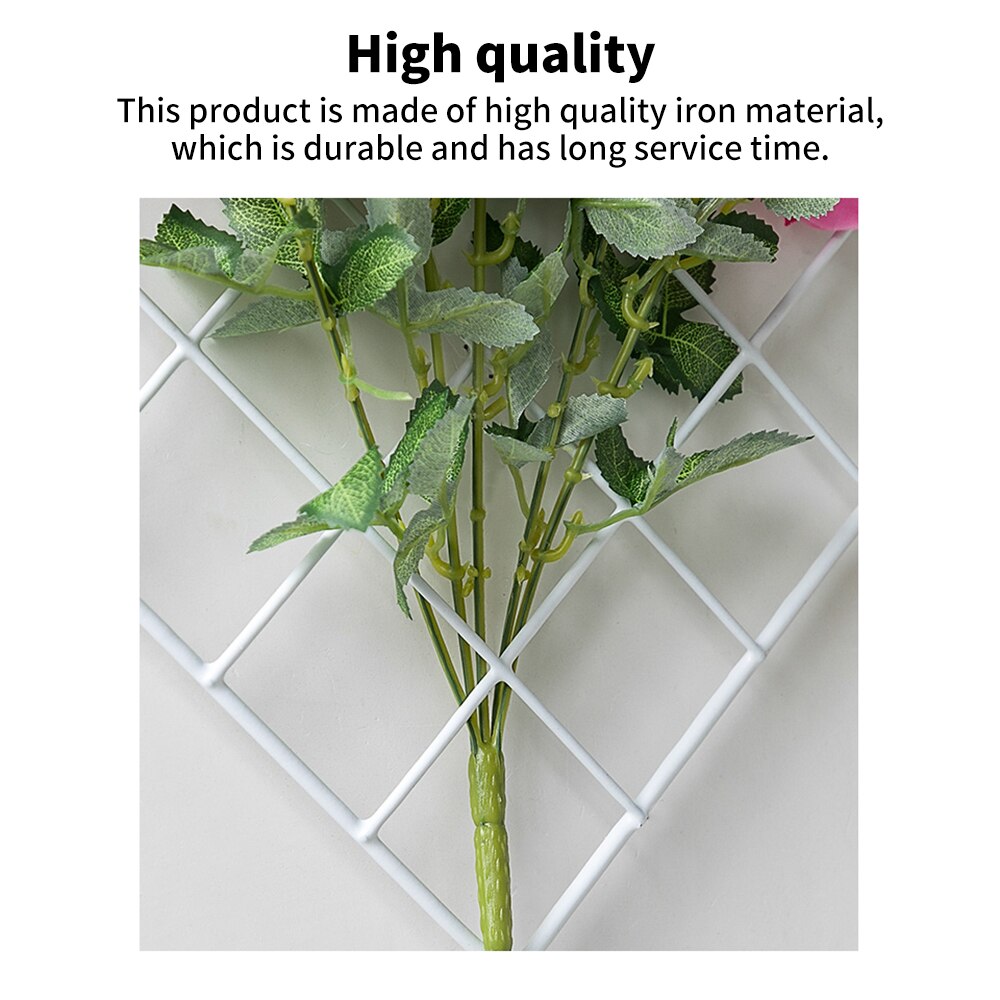Ins Home Wall Decoration Iron Grid Decor Frame Hanging Rack Wall Display Art iron photo wall wrought iron square grid