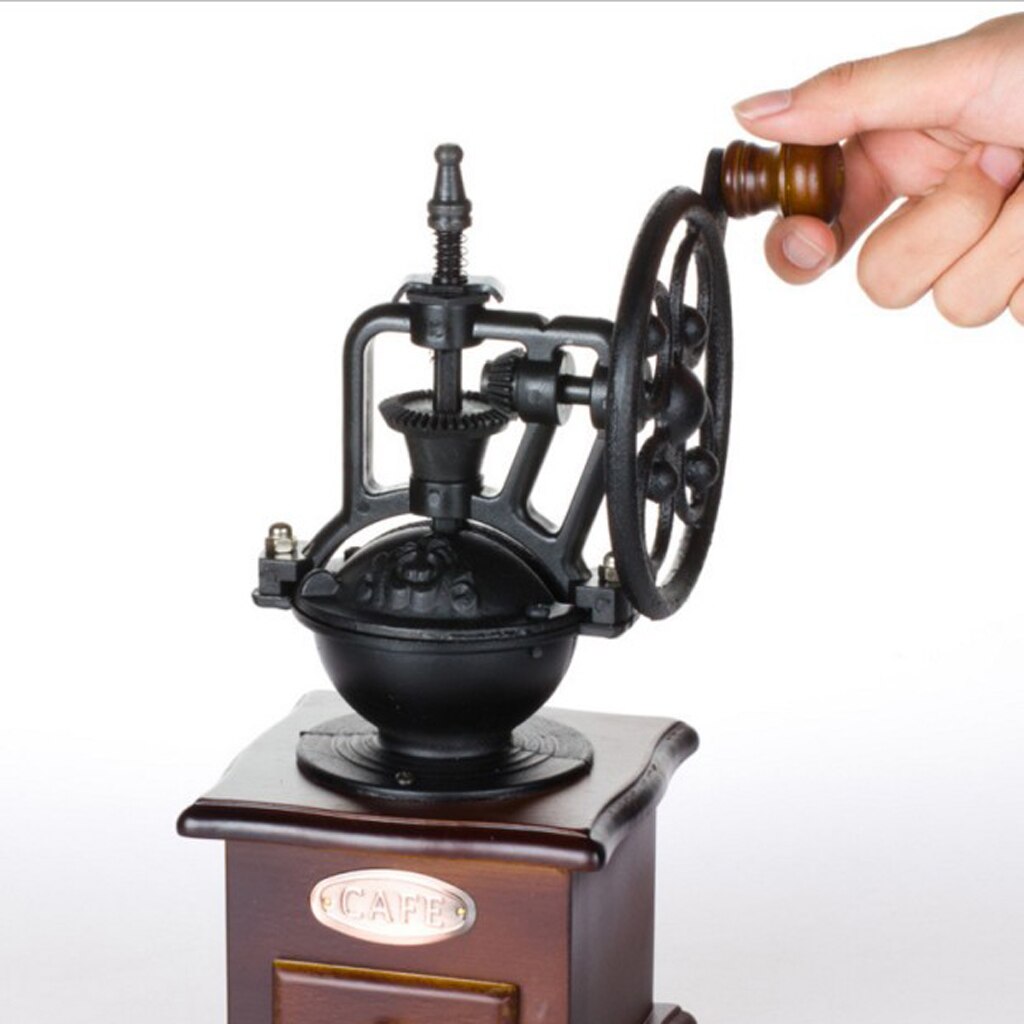 Vintage Handheld Coffee Grinder Mill Manual Coffee Grinding Machine Kitchen