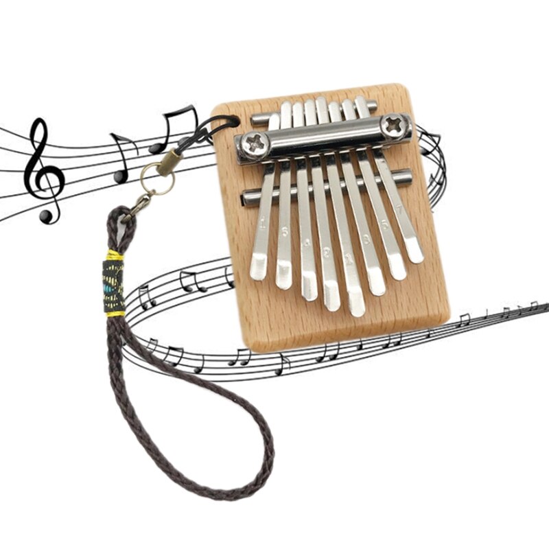 Kalimba 8 Key Mahogany Thumb Piano Mbira Musical Instrument Africa Finger Piano