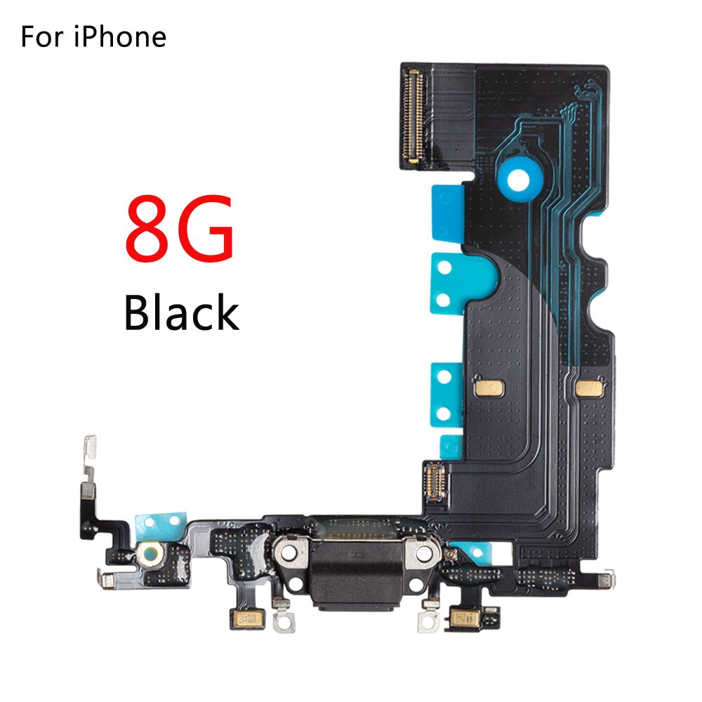 10 sztuk/partia ładowania Flex Cable dla iPhone 7 8 Plus XR XS max X USB ładowarka Port złącze dokujące z mikrofonem Flex Cable