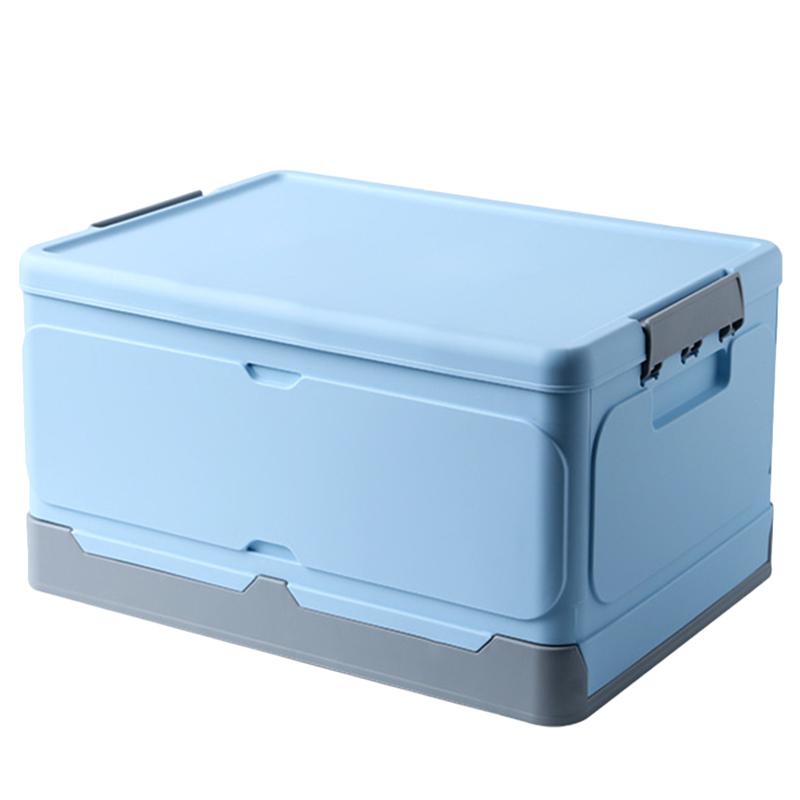 OneTigris Opvouwbare opbergdoos met deksel, camping, opbergtas voor buiten met handgrepen, campingtas, vistas, visbox, kofferbakorganizer voor auto, outdoor (coyote bruin